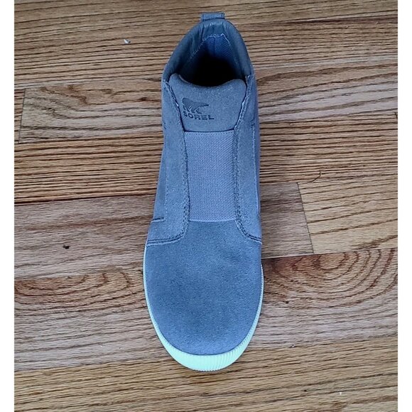 Sorel Out N About Gray Suede Waterproof Boots Sze 8.5 Womens Wedge Ankle Booties - Picture 8 of 15